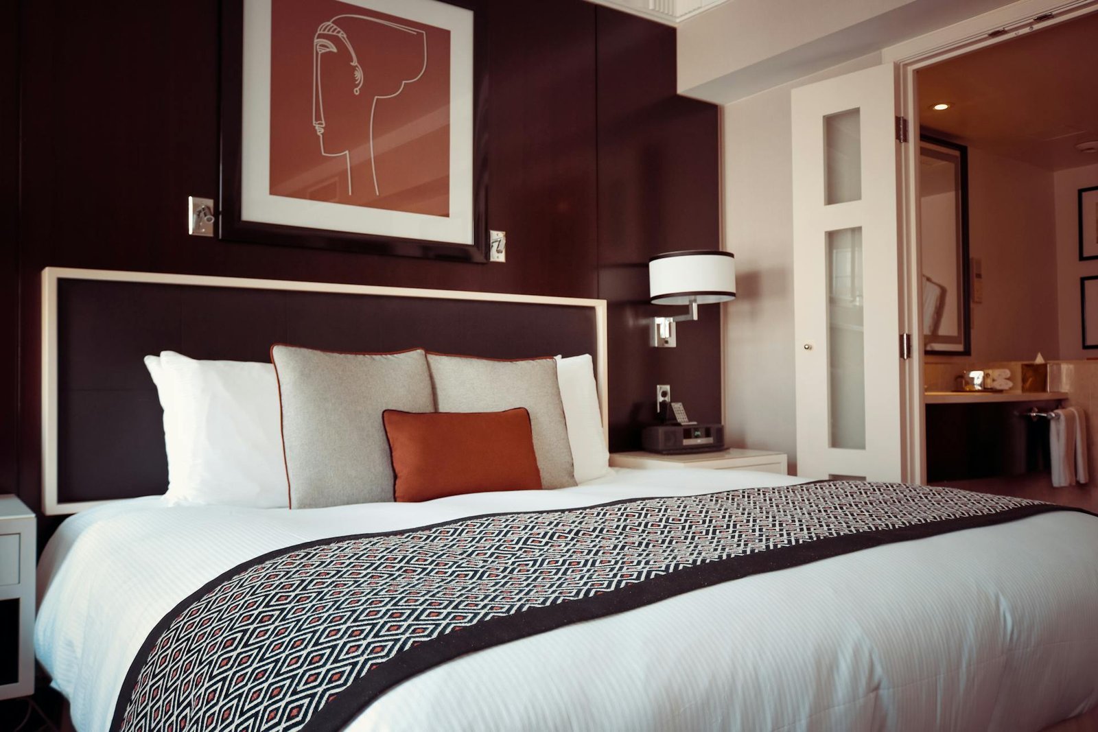 Frisch gereinigtes Hotelzimmer